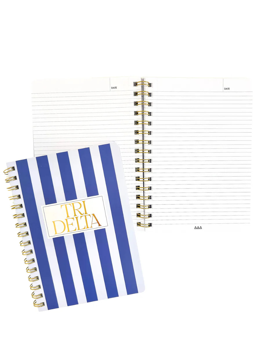 Stripe Sorority Notebook