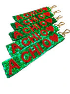 Sequin Heart Wristlet