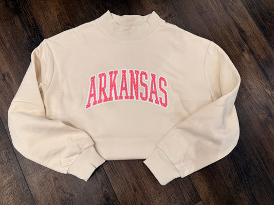Exclusive Arkansas Mock-neck Sweatshirt