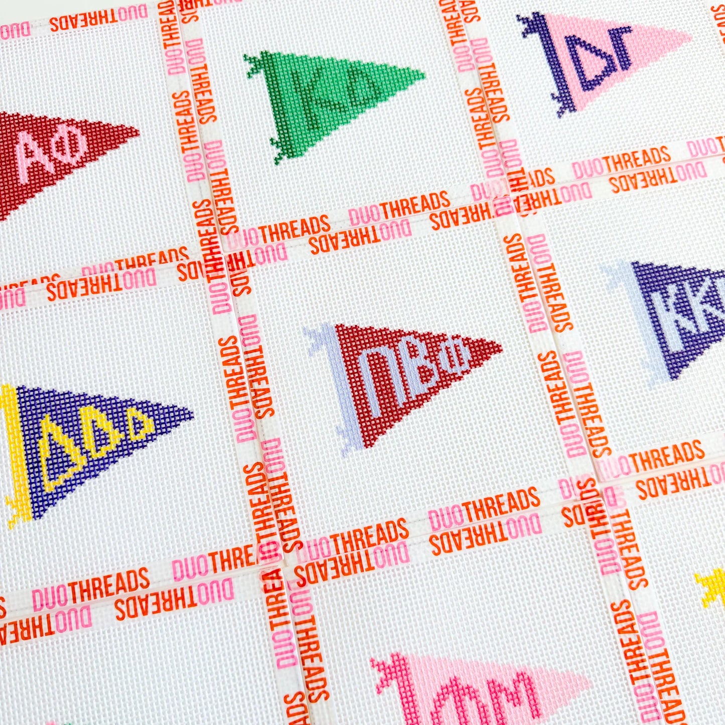 Sorority Pennant Needlepoint Canvas