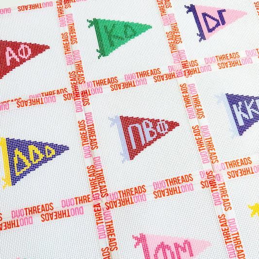 Sorority Pennant Needlepoint Canvas