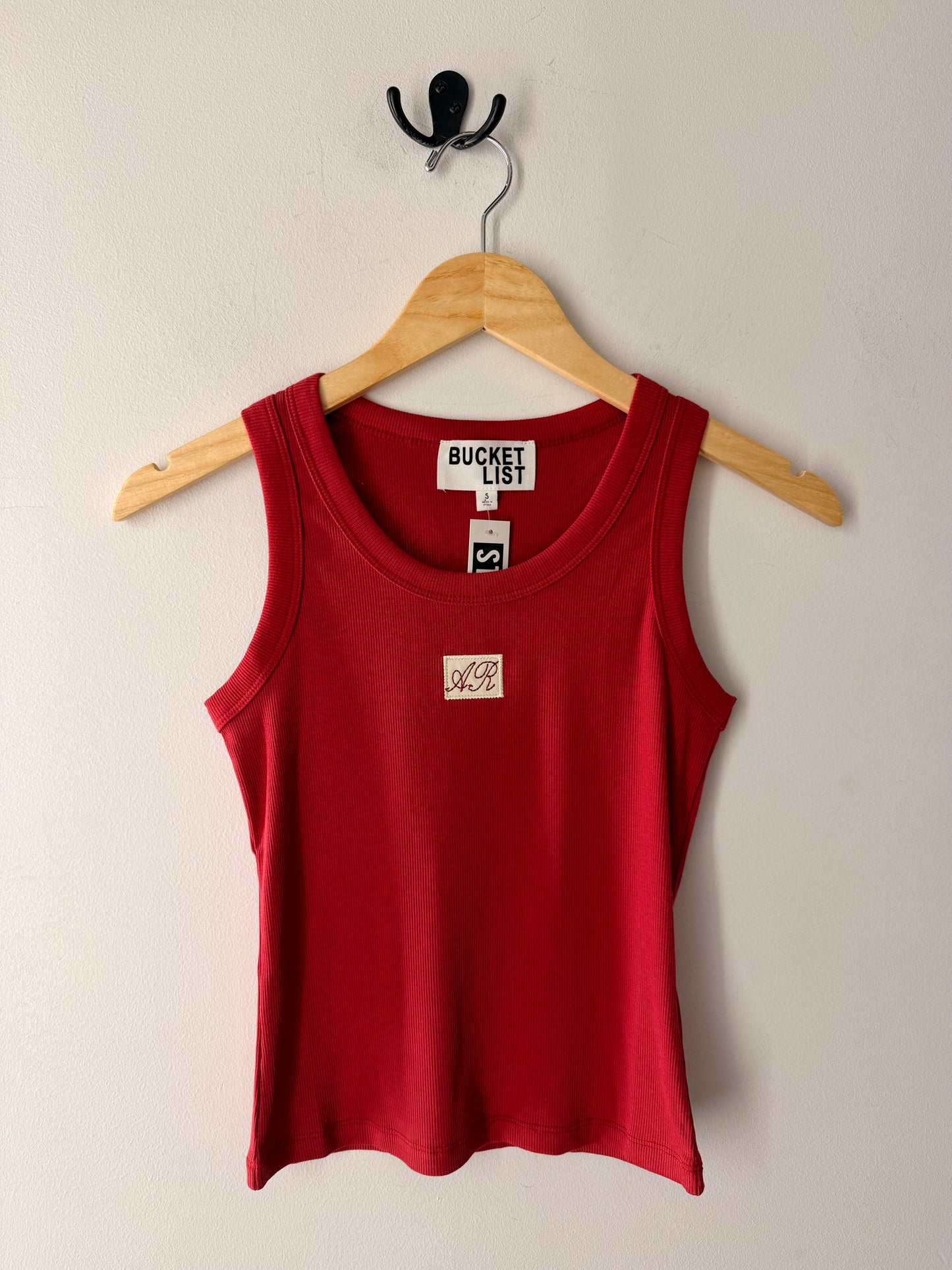 AR Patch Ribbed Tank Top