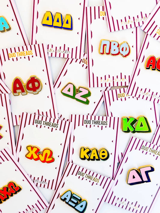 Sorority Bubble Letter Needle Minder