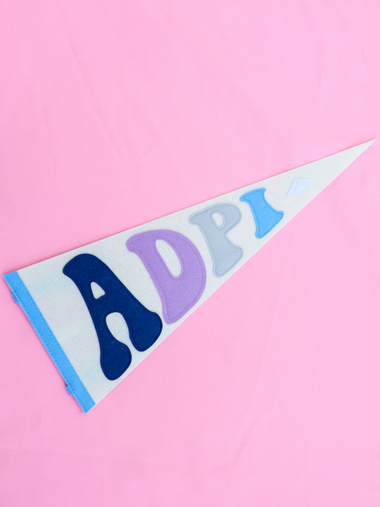 Greek Rainbow Pennant Flag