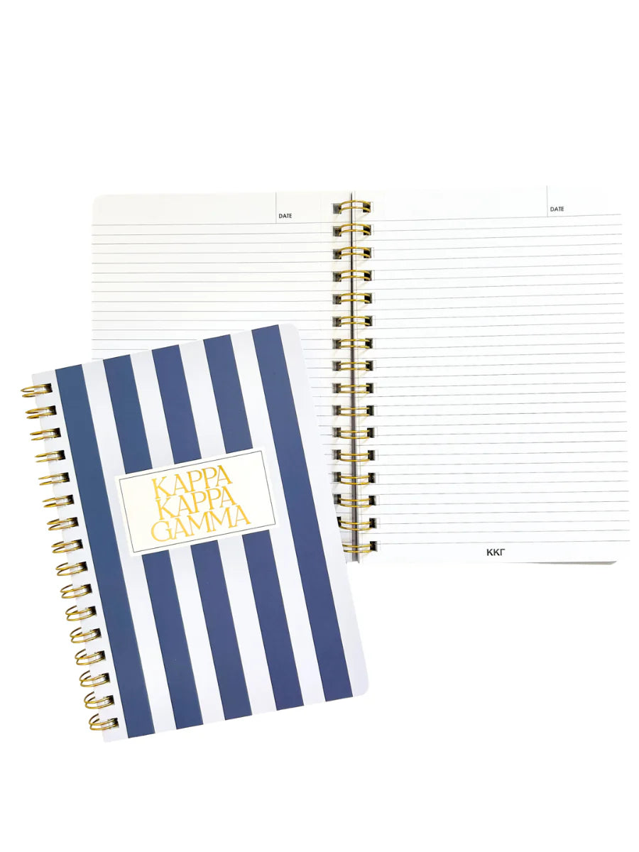 Stripe Sorority Notebook