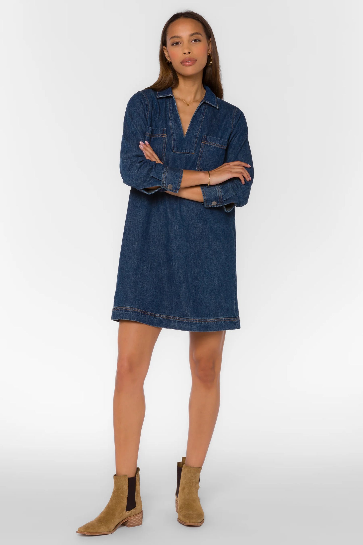 Lacey Denim Dress