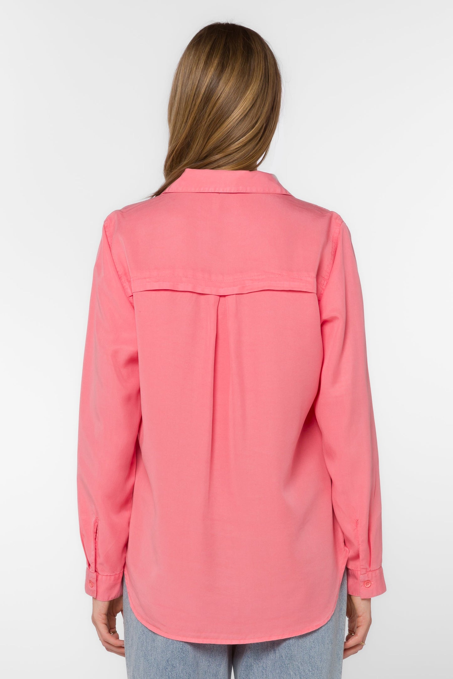 Leila Strawberry Ice Button Down Shirt