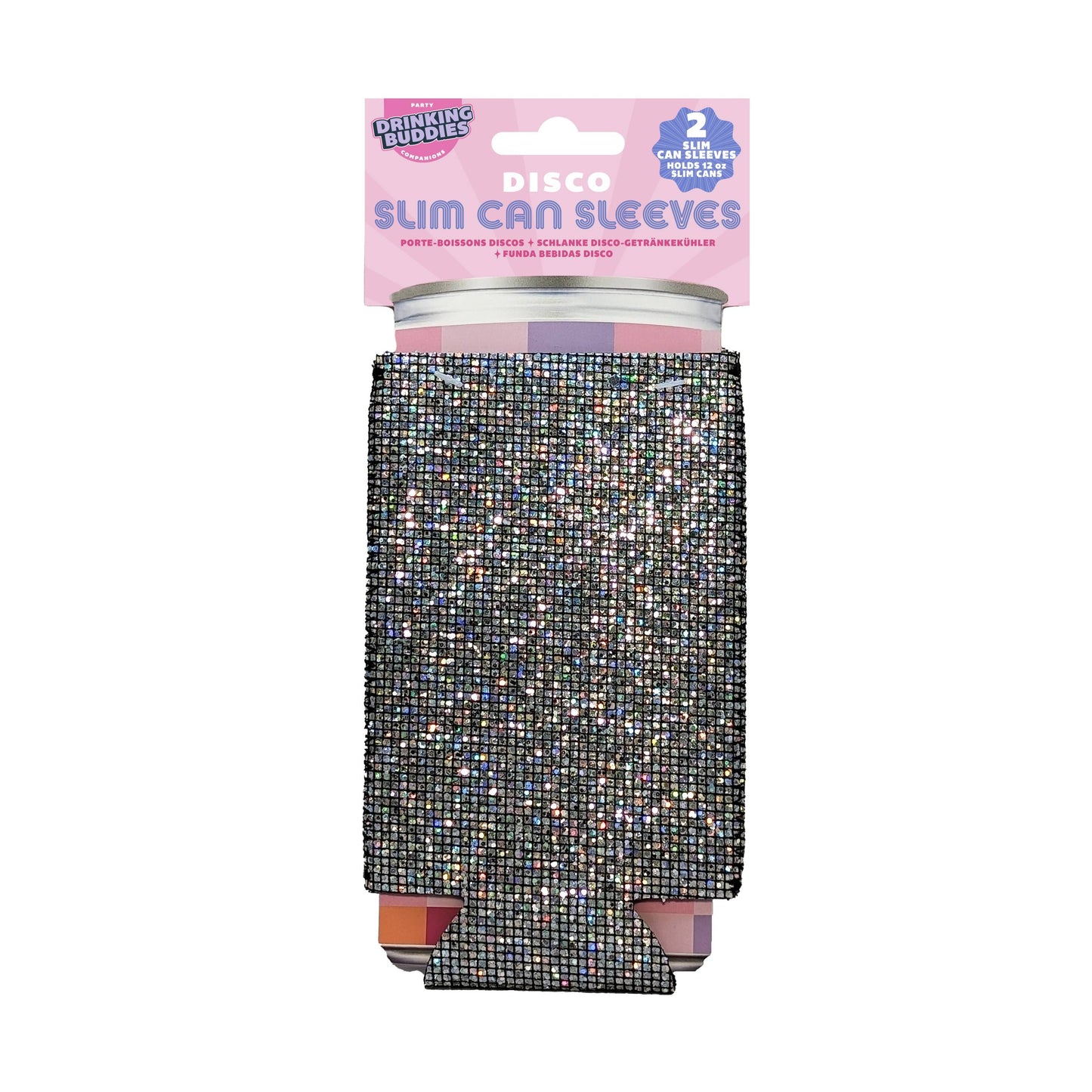 Disco Slim Koozies - 2pk