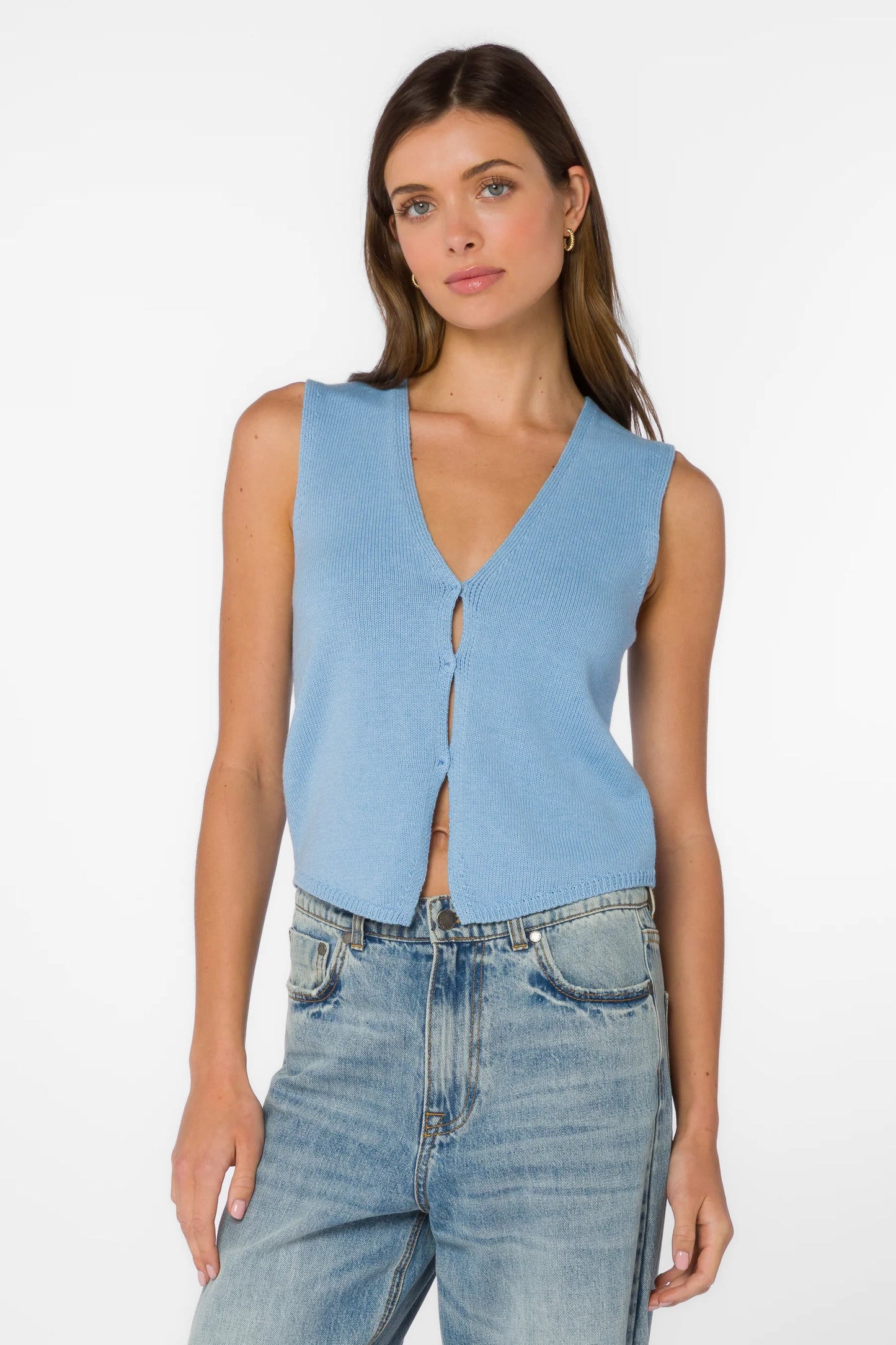 Rosina Blue Vest