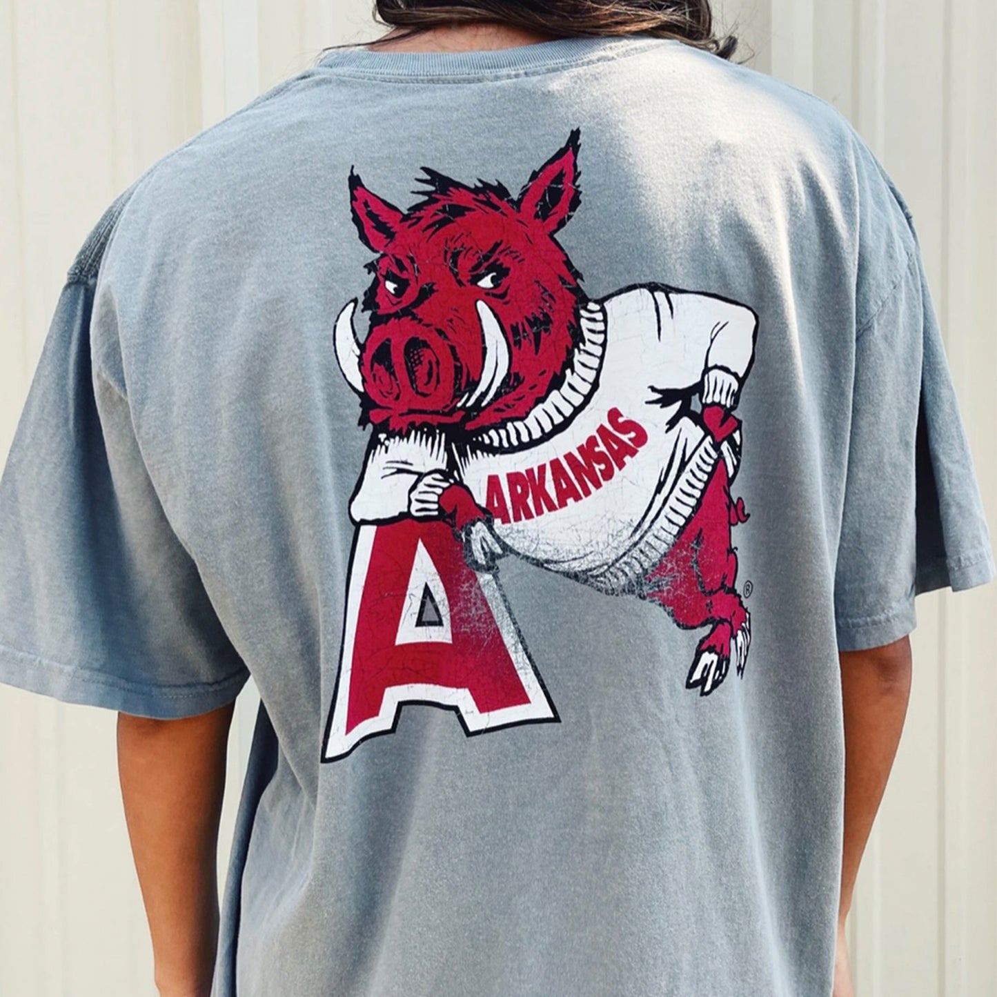 Hog Leaning on "A" Short Sleeve Tee