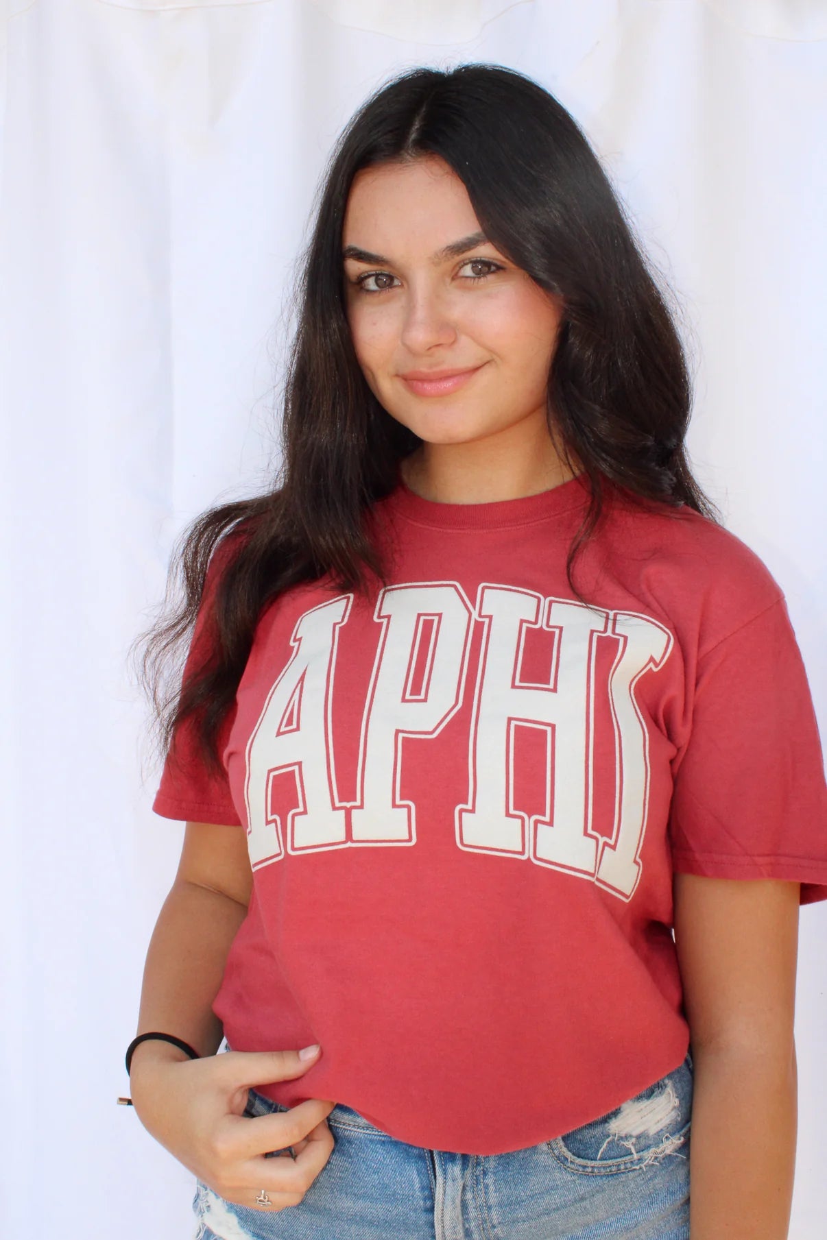 Greek Varsity Arch Puff Tee