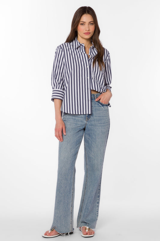 Valencia Blue Stripe Shirt
