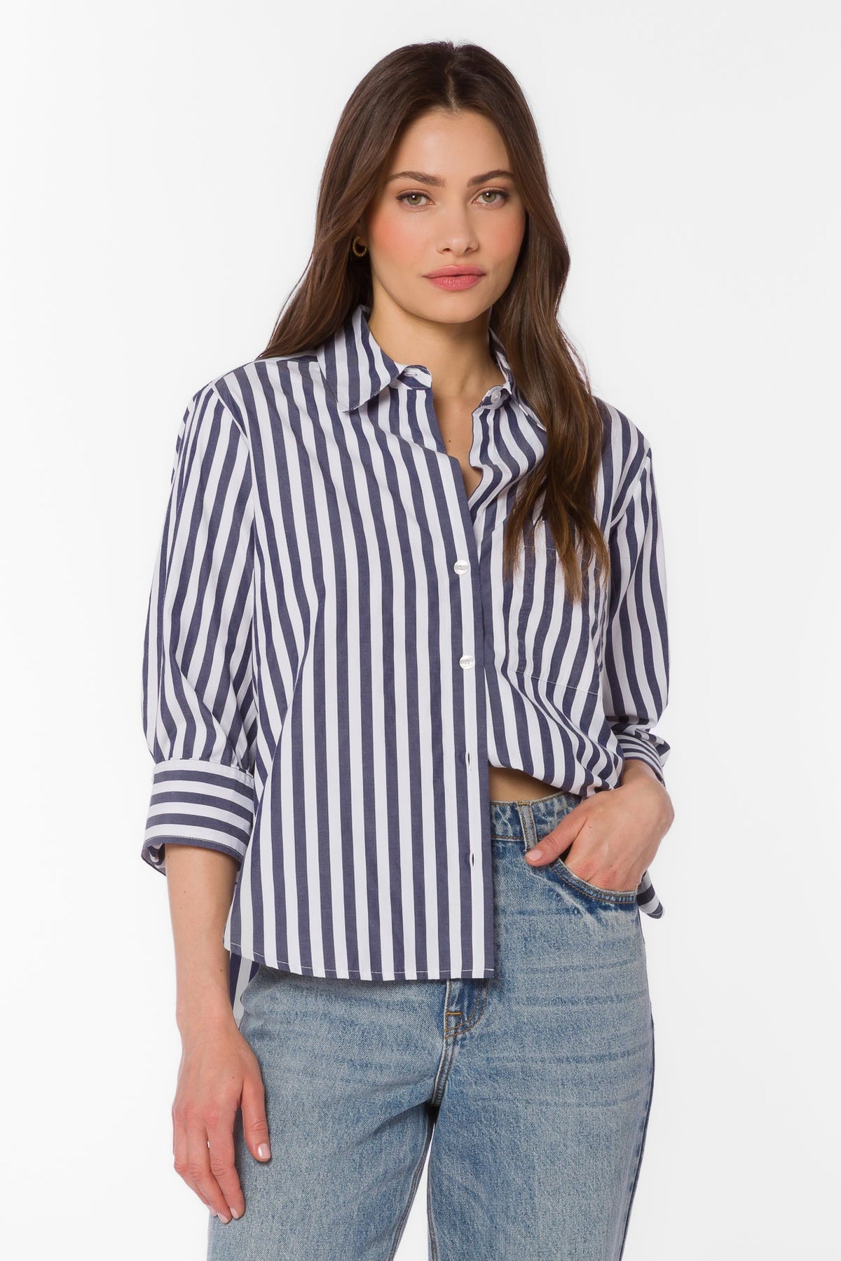 Valencia Blue Stripe Shirt
