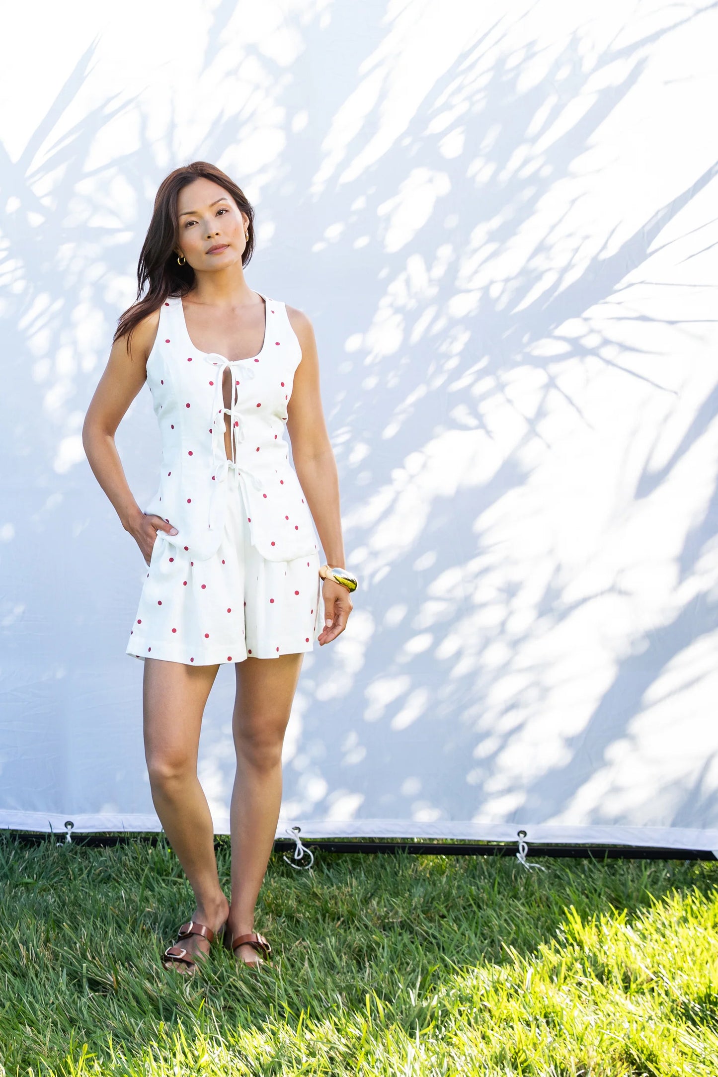 Maxwell Cardinal Dot Shorts