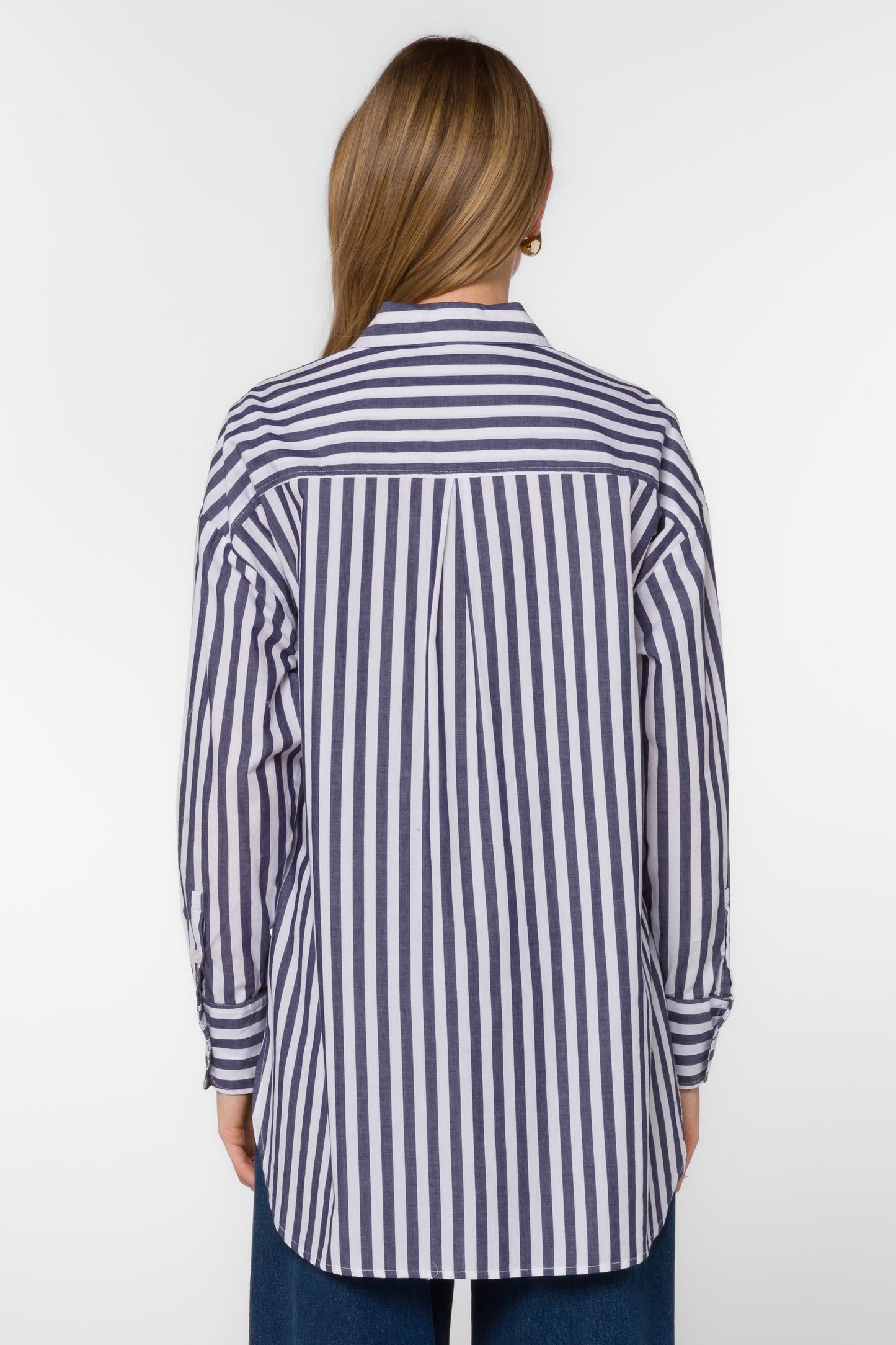 Waylon Midnight Navy Stripe Top