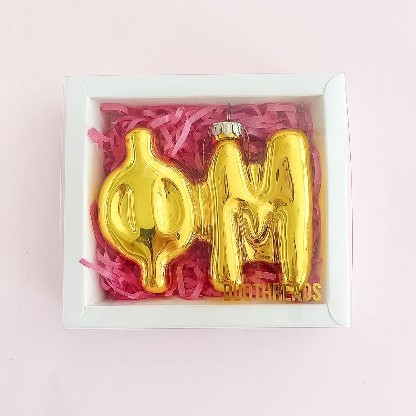 Greek Gold Bubble Letter Sorority Ornament