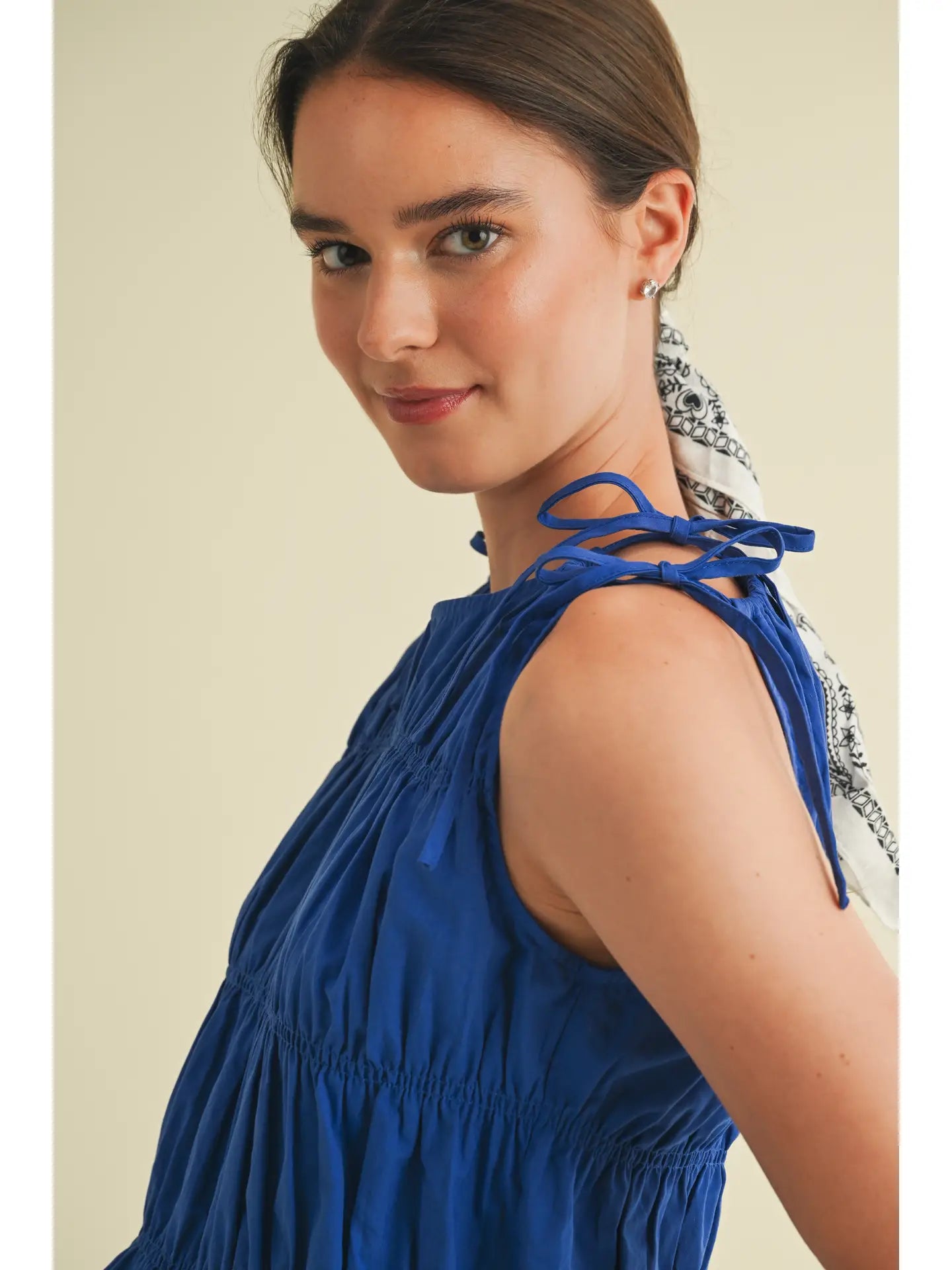 Pleated Tie Top