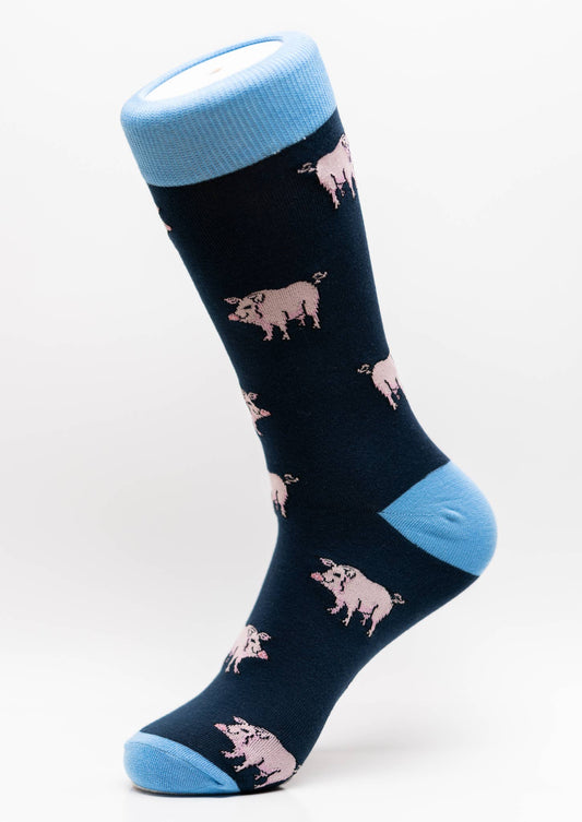 Pig Crew Novelty Socks