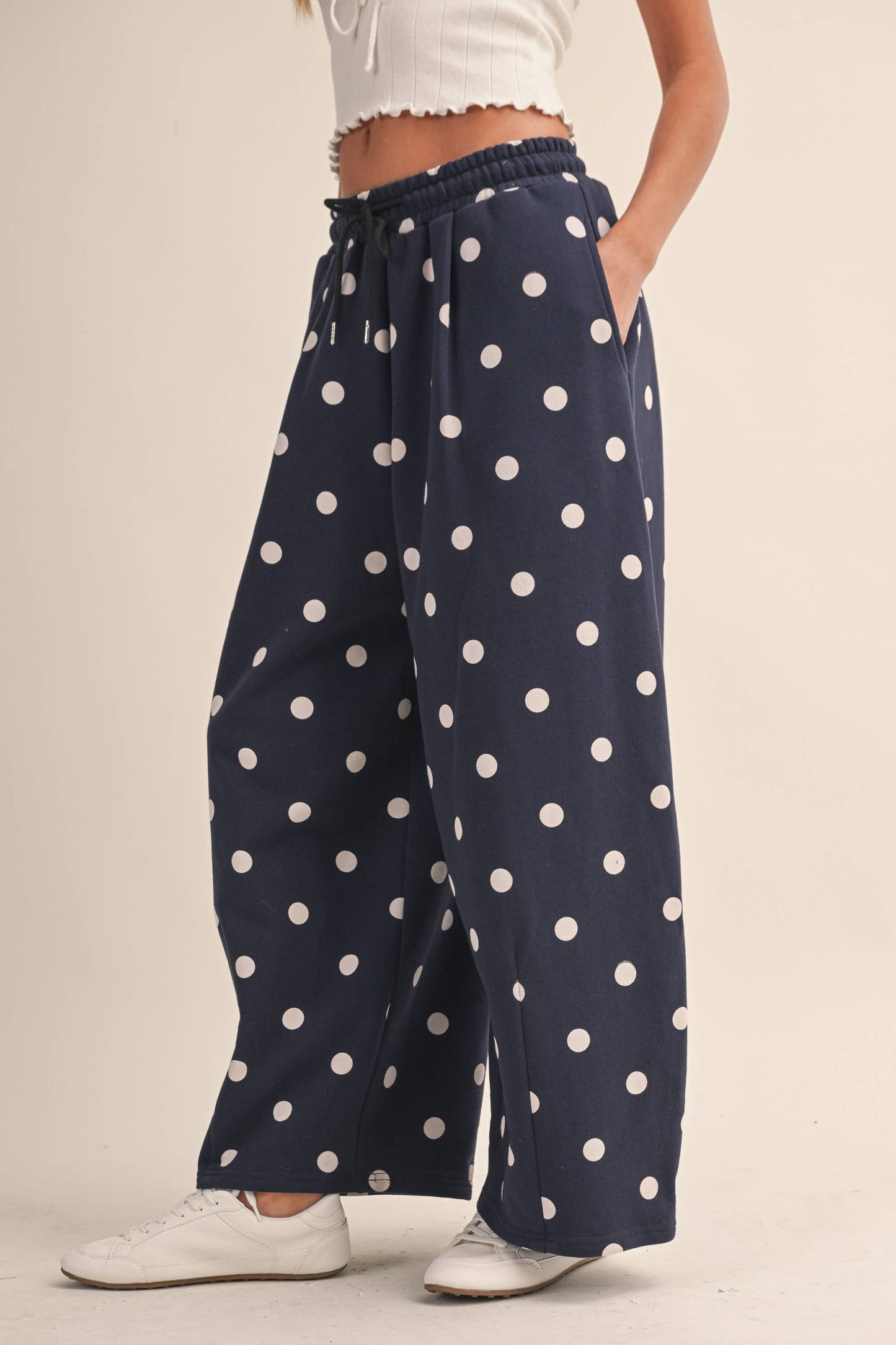 POLKA DOT BARREL SWEATPANTS