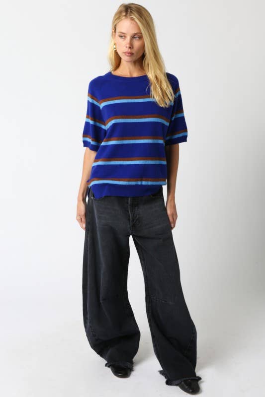 Janelle Stripe Knit Top