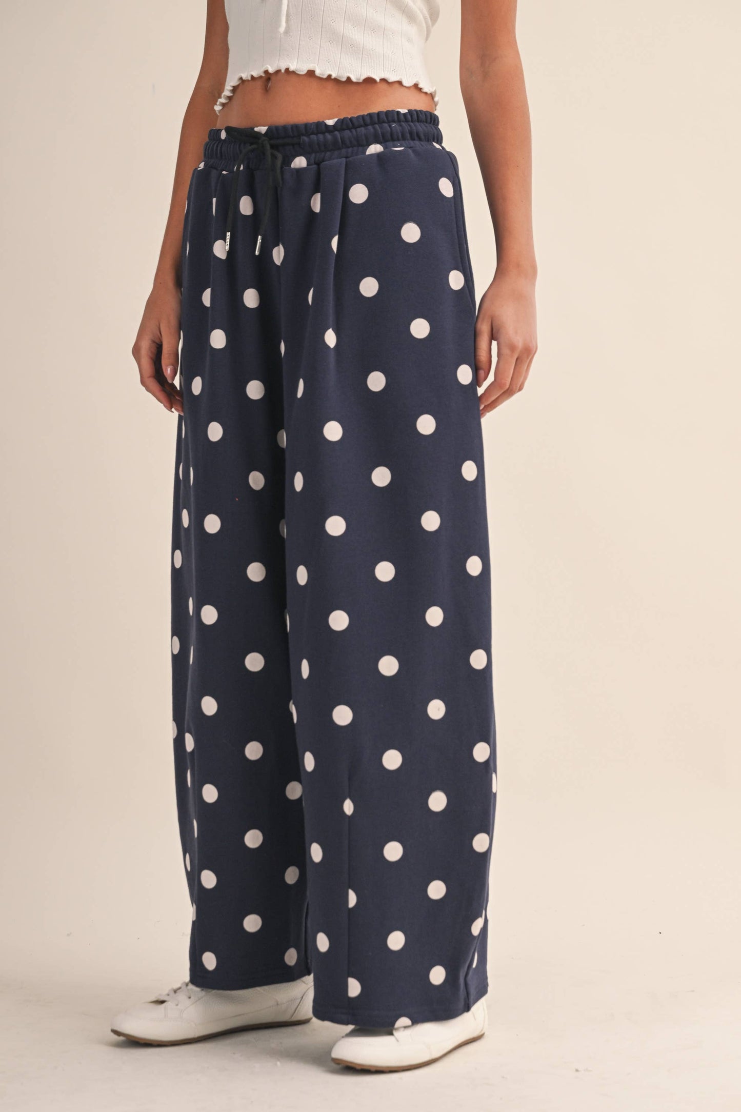 POLKA DOT BARREL SWEATPANTS