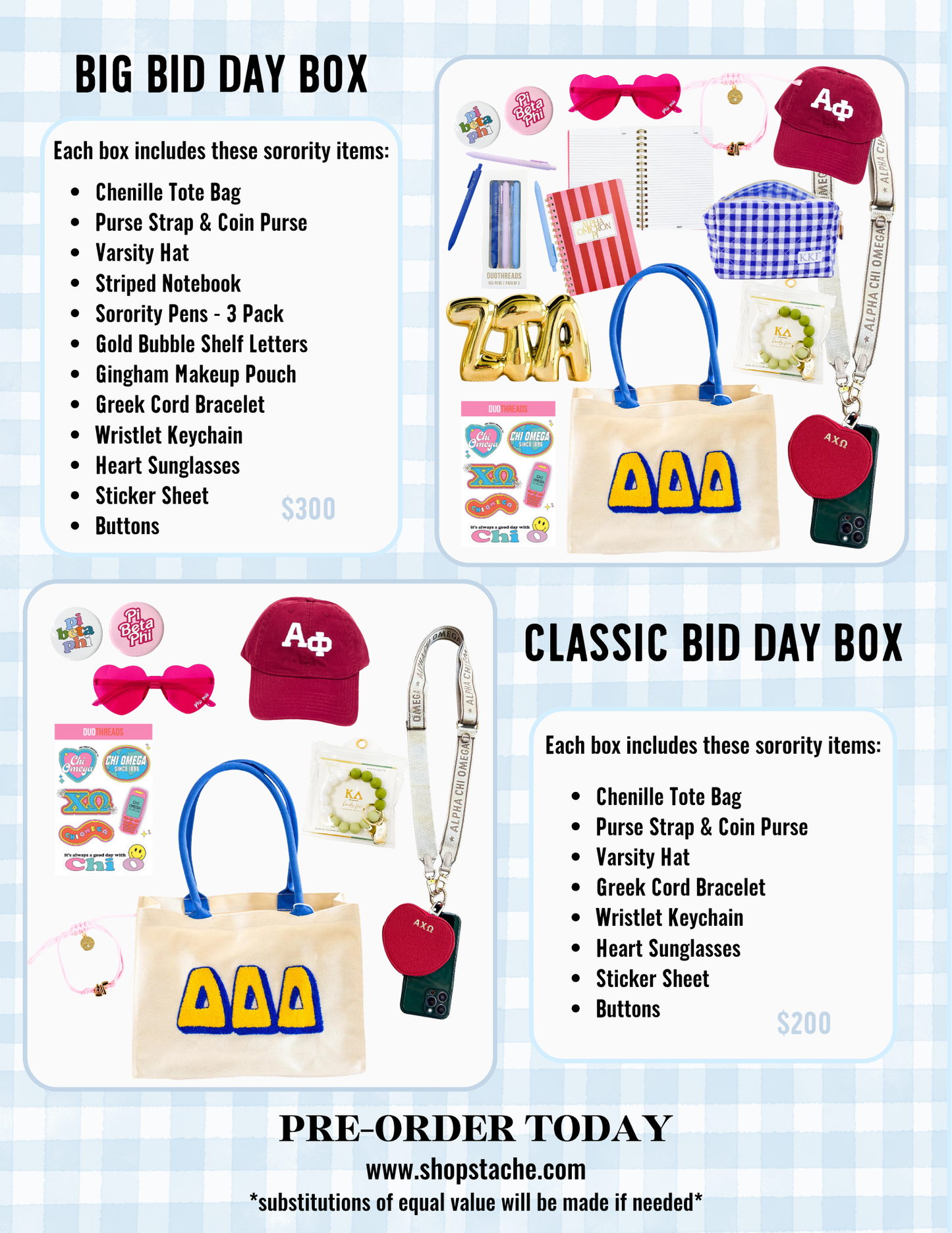 Sorority Bid Day Box