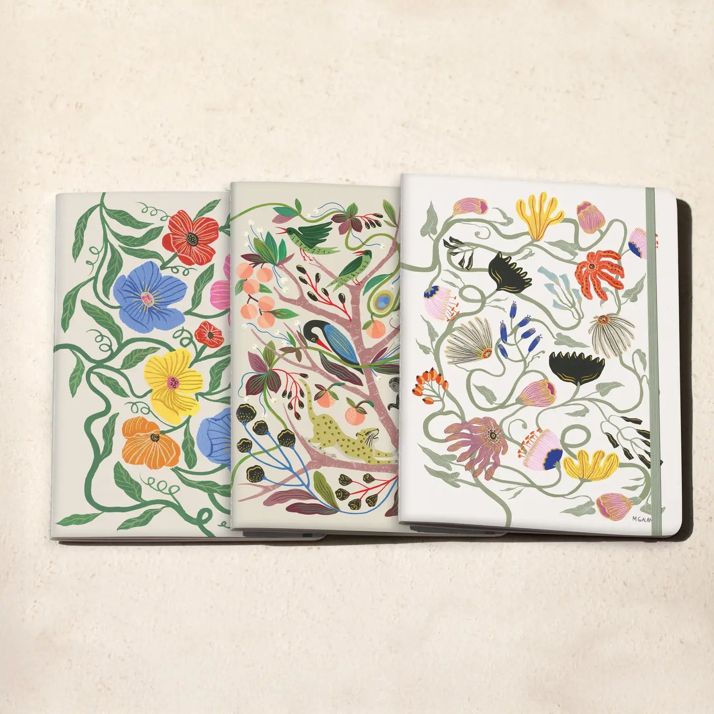 Wildly in Love Sewn Trio Notebook Set