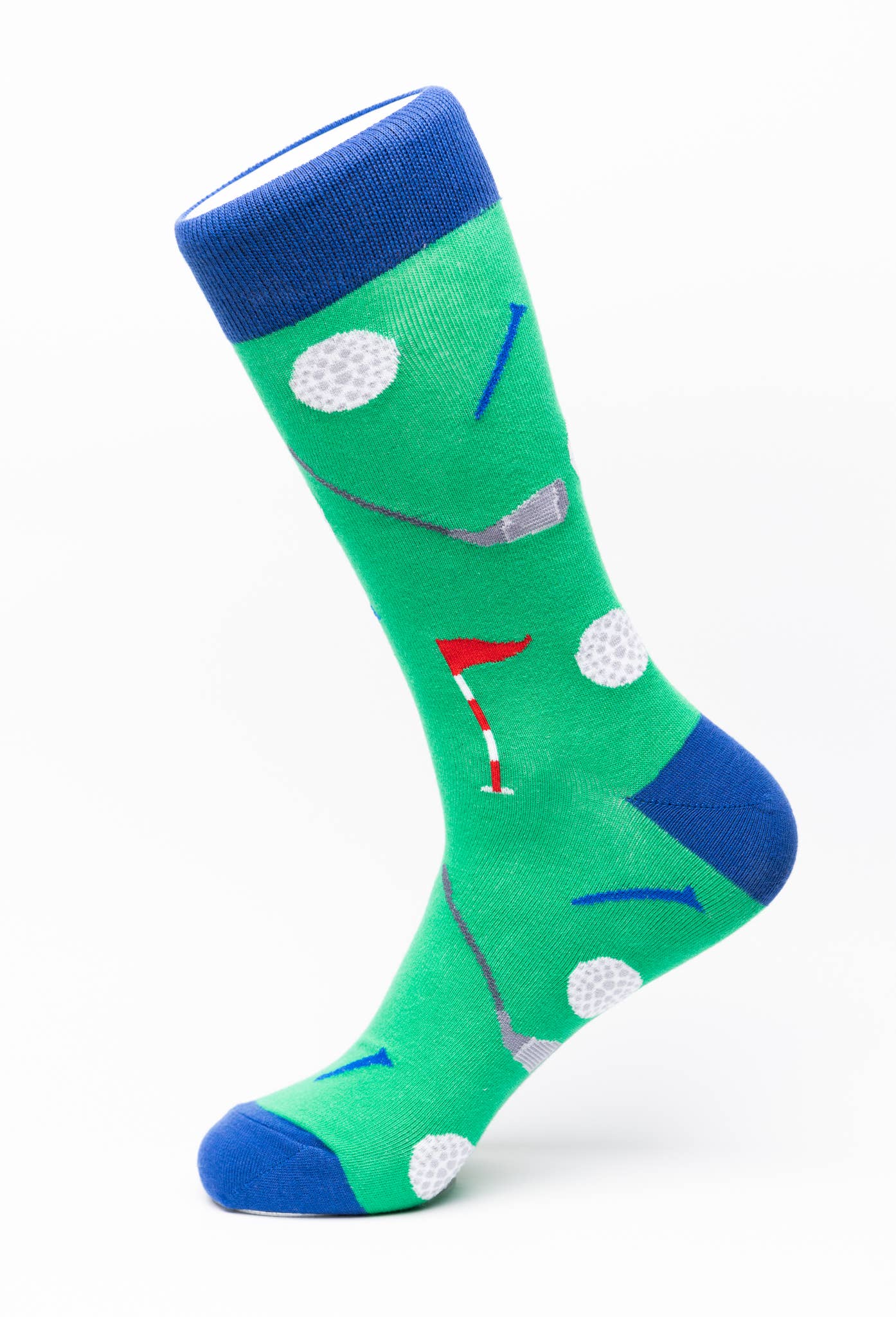 Golf Green Crew Socks Novelty