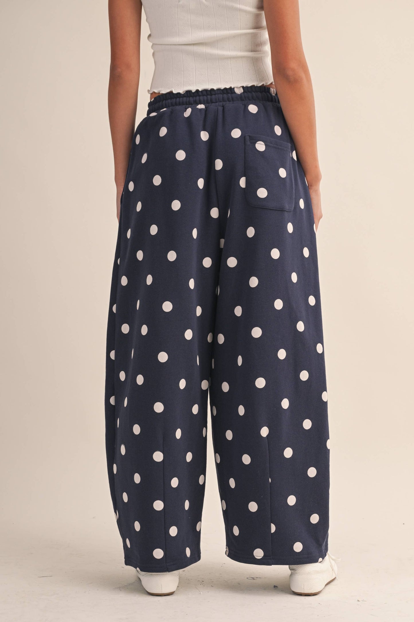 POLKA DOT BARREL SWEATPANTS