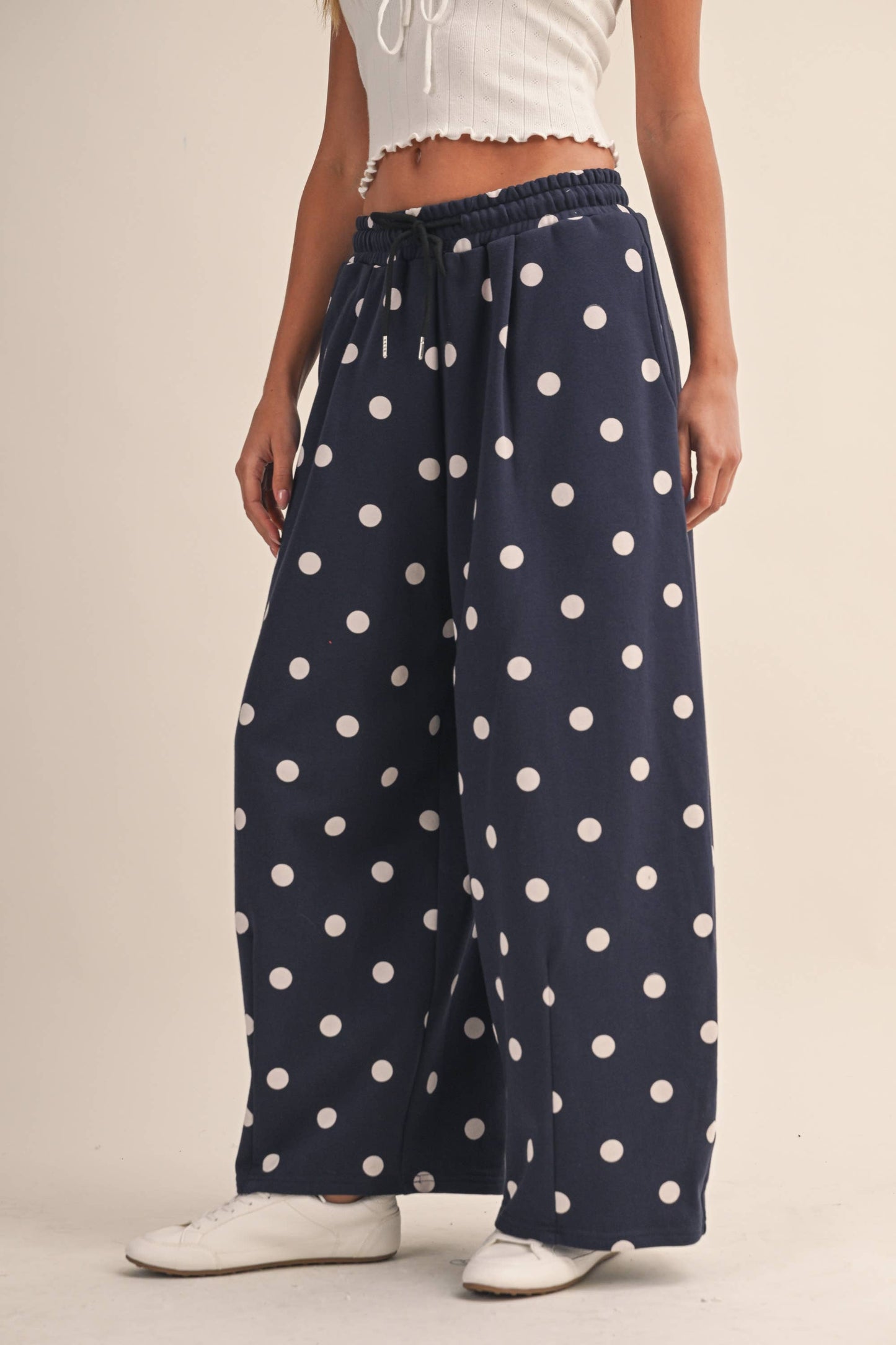 POLKA DOT BARREL SWEATPANTS