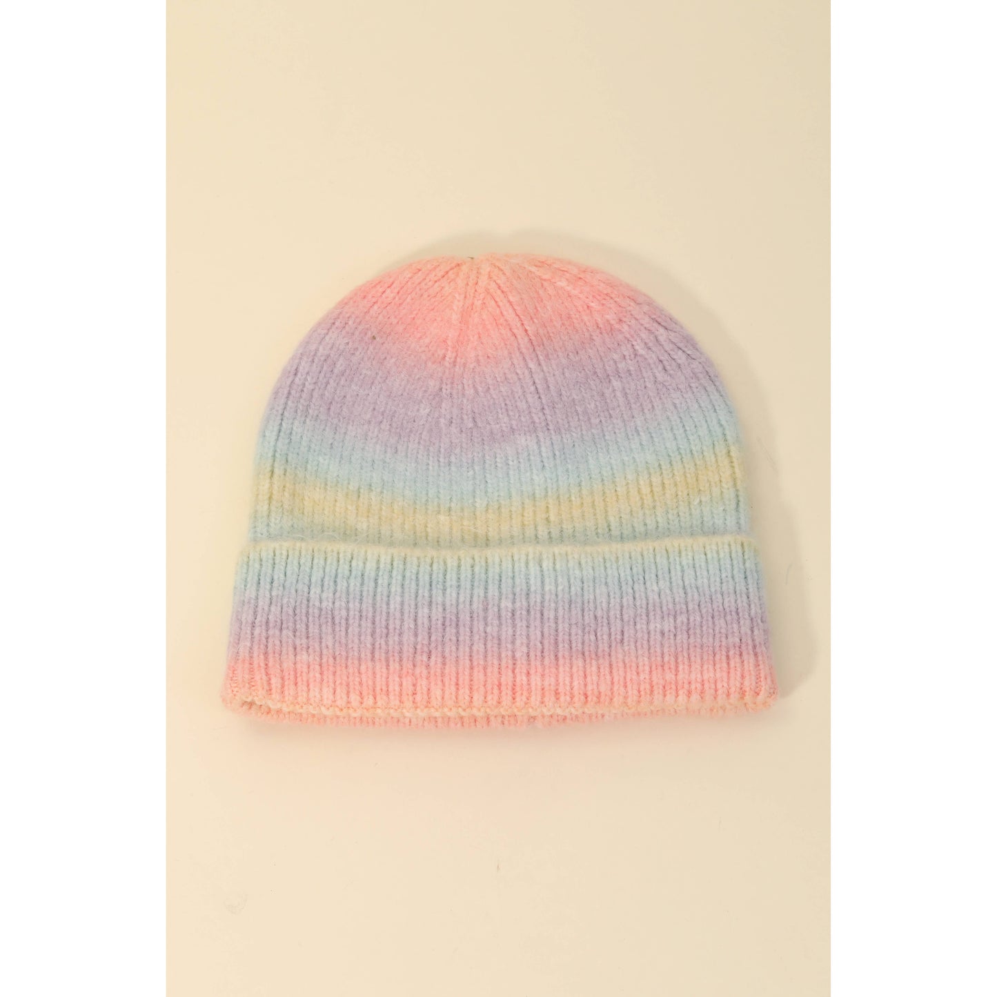Stripe Shaded Knit Beanie