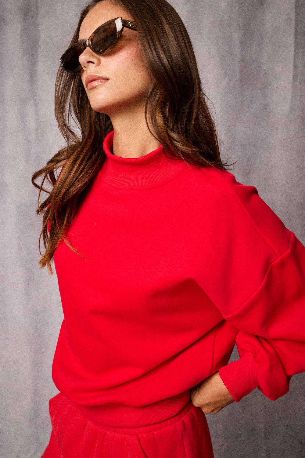Oversized Lounge Mockneck