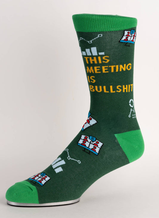 This Meeting Is Bullshit Men's Socks