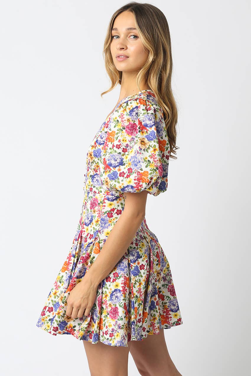 Evie Floral Bubble Dress
