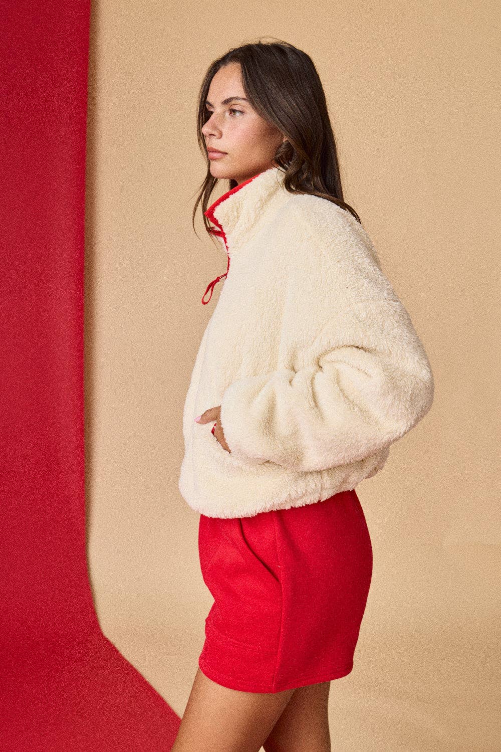 HALF ZIP UP SWEATER