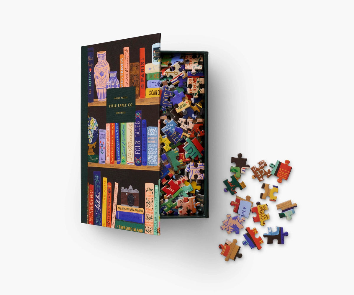 Rifle Paper Co. Jigsaw Puzzle - Bookshelf