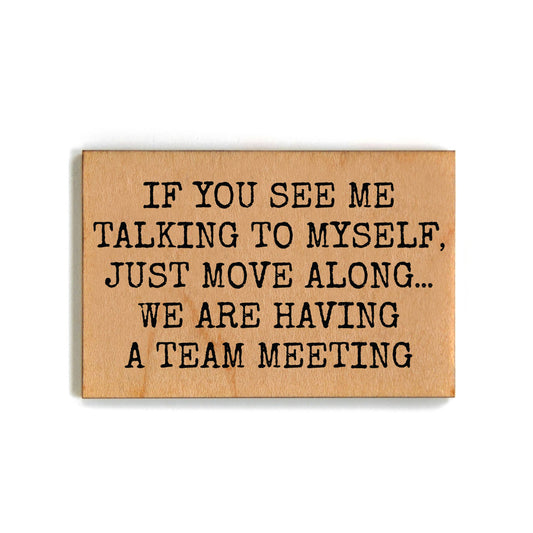 Having A Team Meeting Magnet
