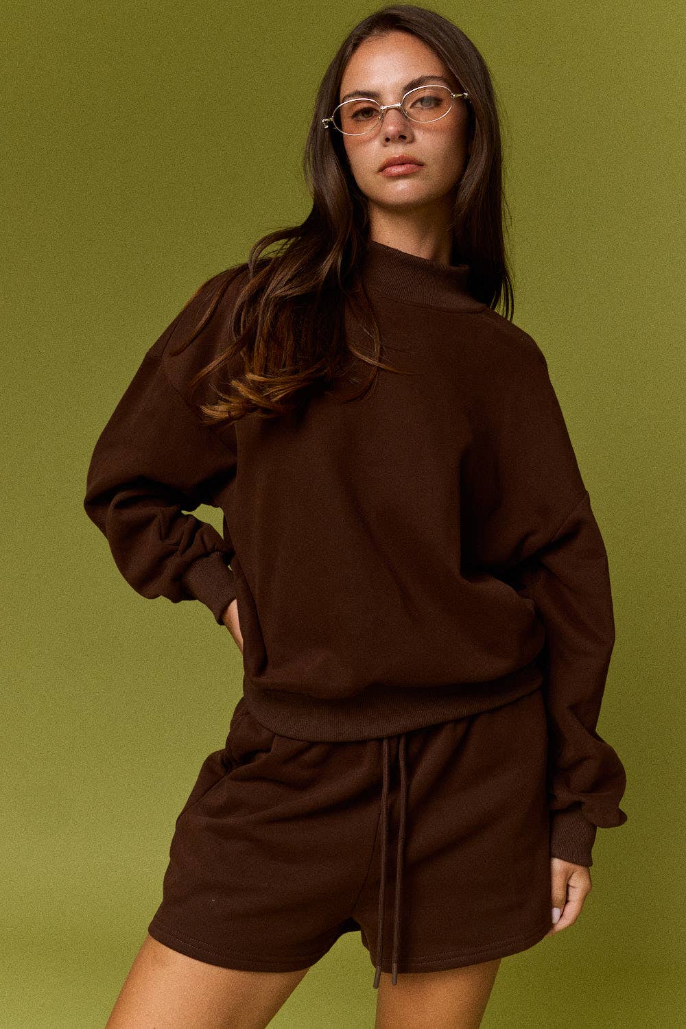 Oversized Lounge Mockneck