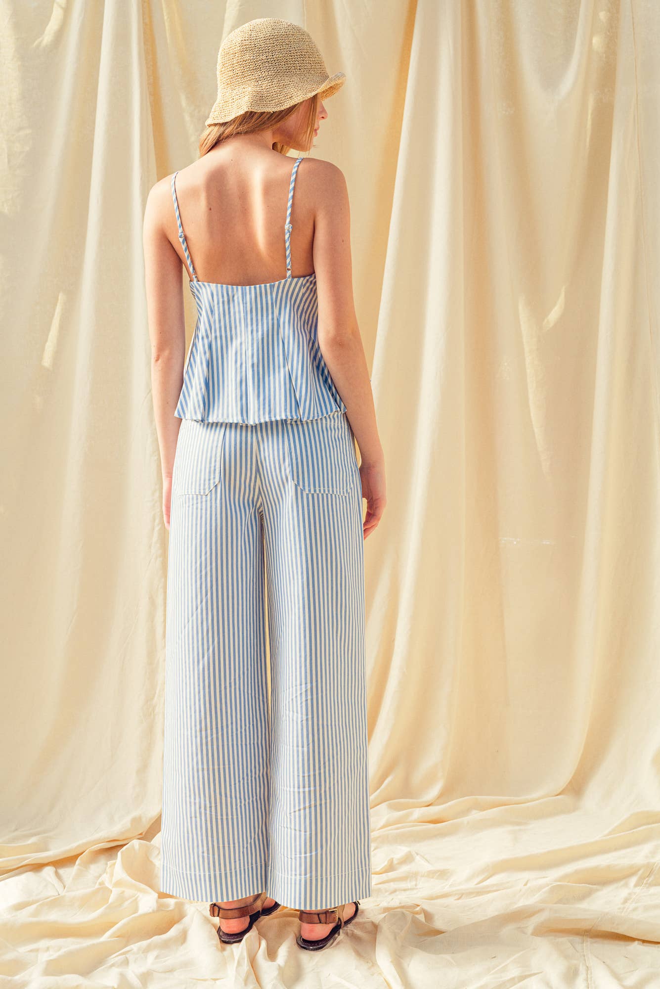 STRIPE FRONT POCKET PANTS
