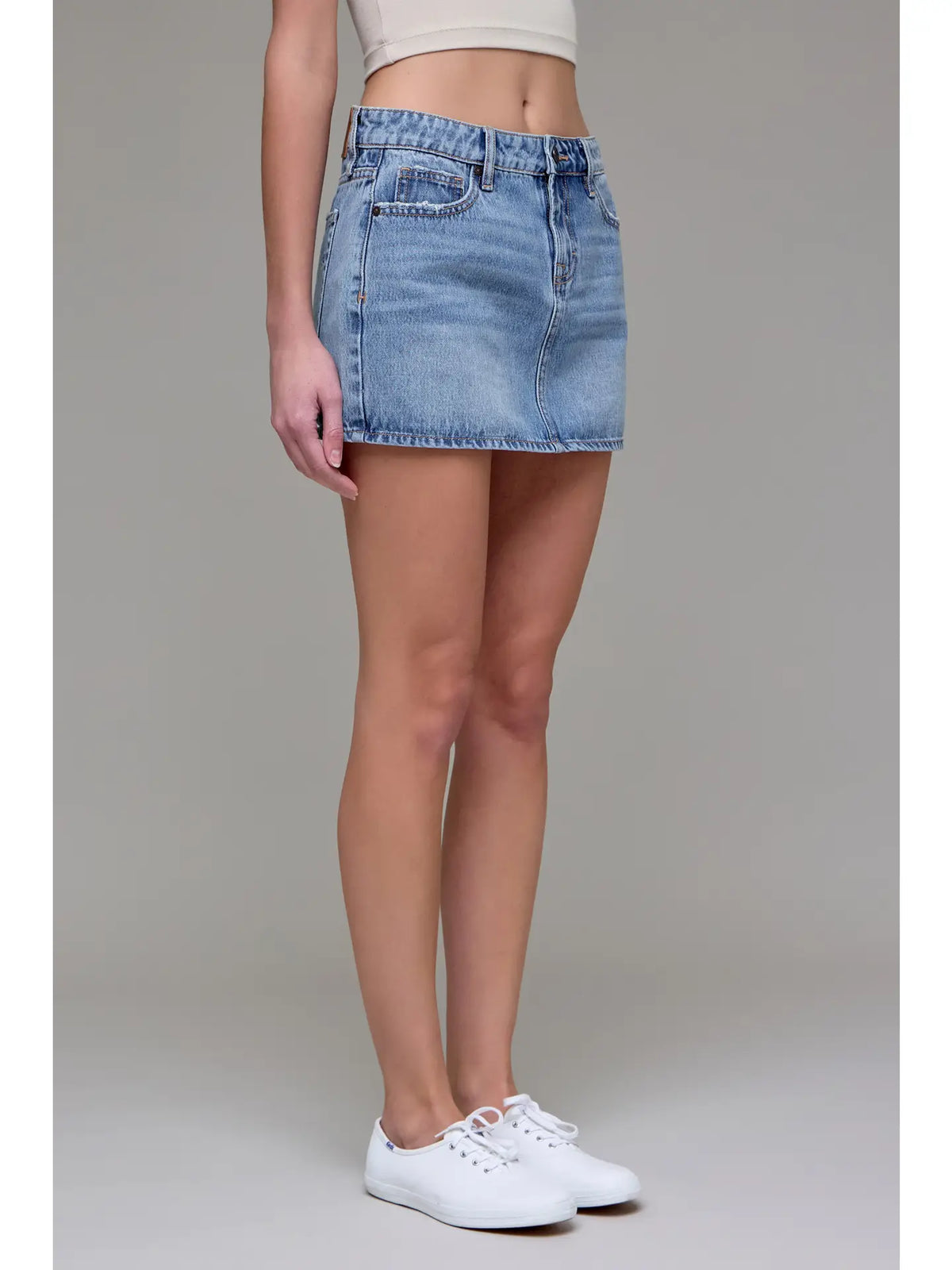 Peyton Medium Light Classic Micro Mini Skirt