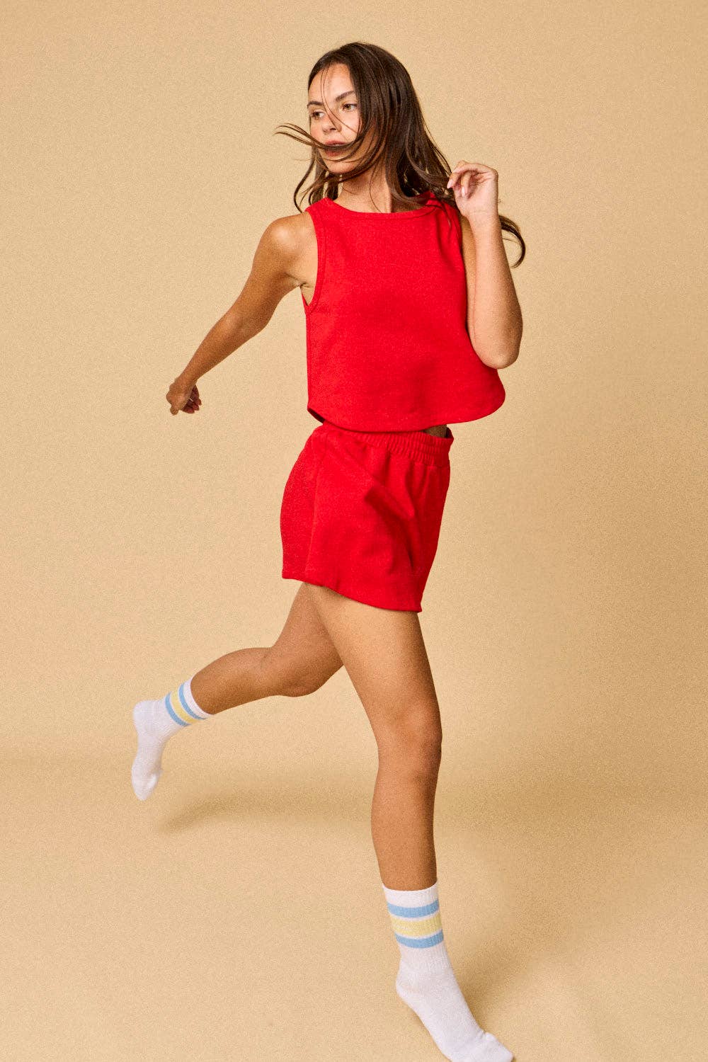 Kailee Terry Knit Tennis Tank