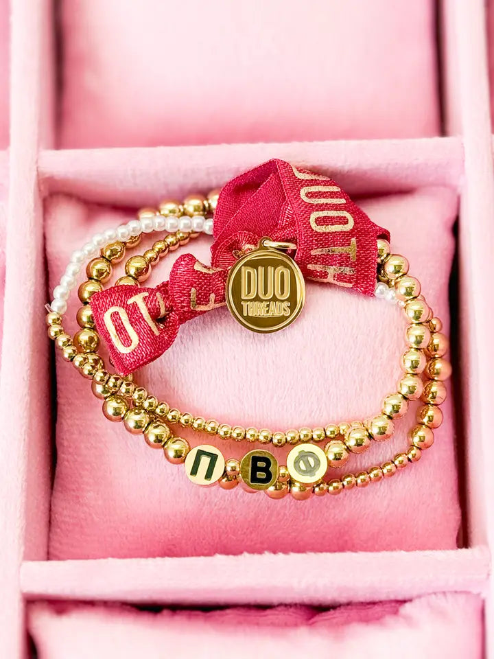 The Everyday Gold Bracelet Sorority Stack