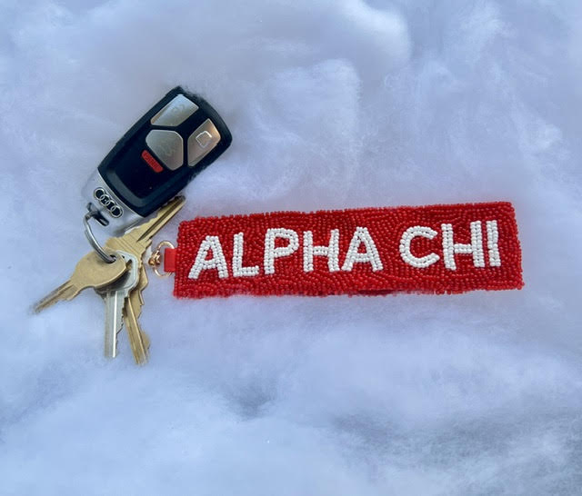 Greek Beaded Keychain