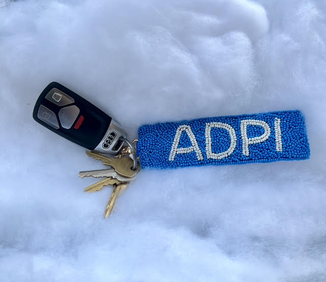 Greek Beaded Keychain