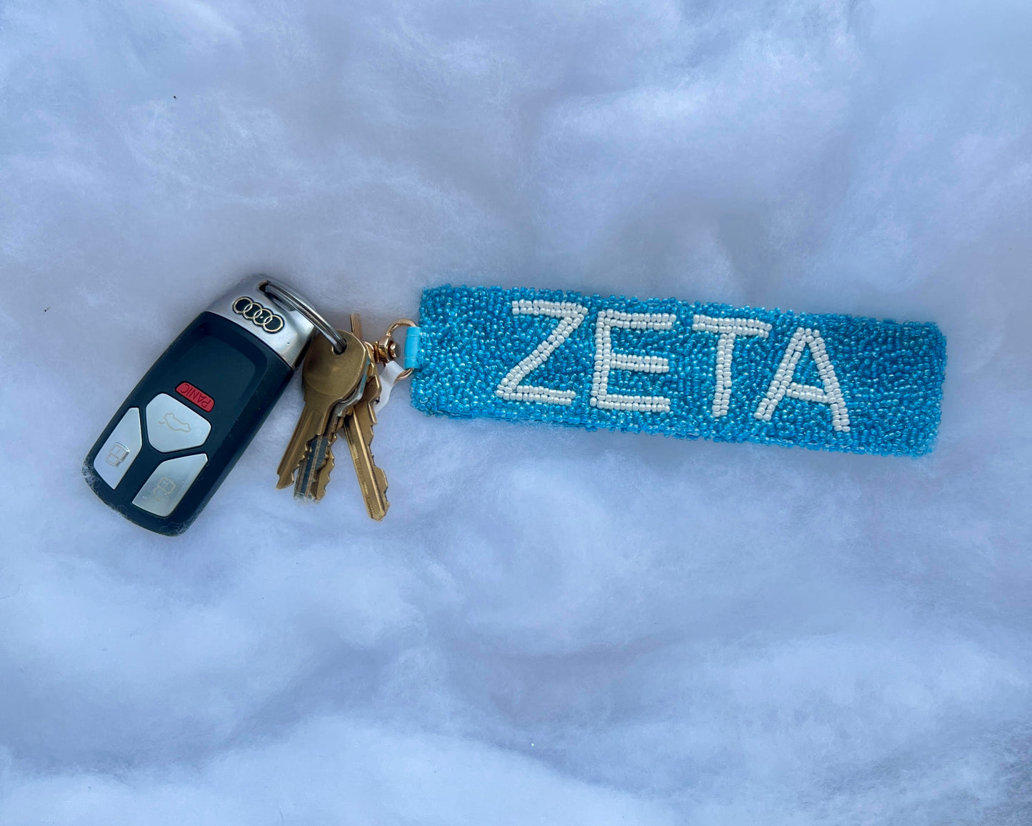 Greek Beaded Keychain