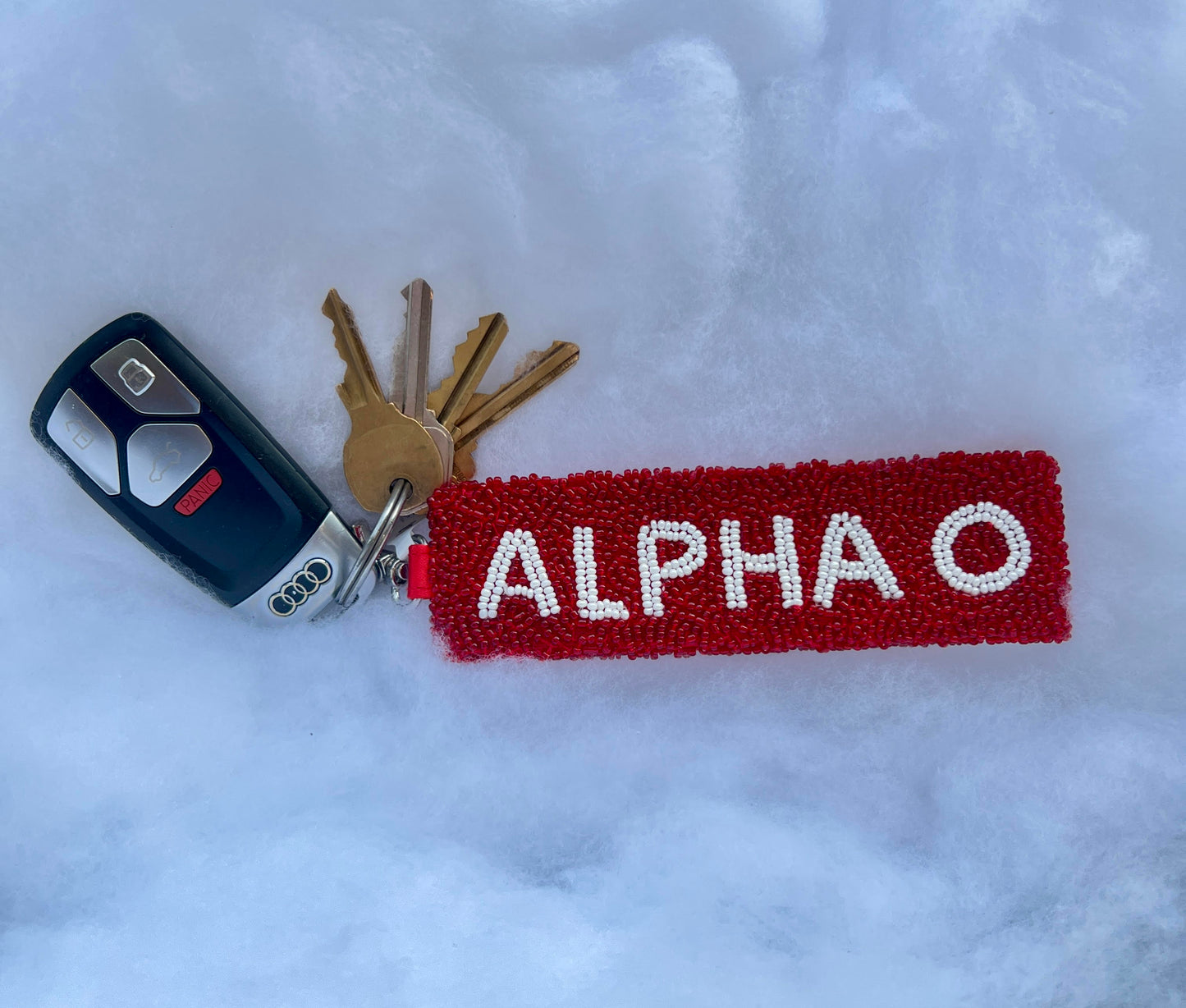 Greek Beaded Keychain