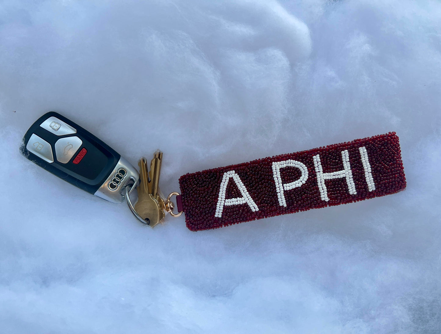 Greek Beaded Keychain