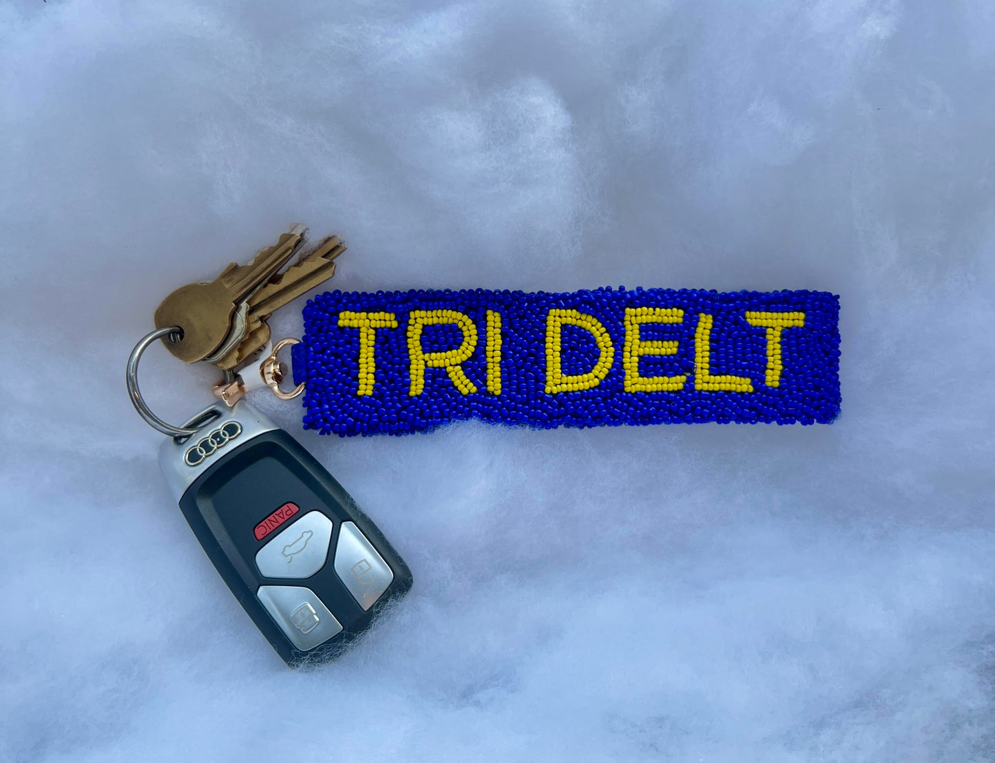 Greek Beaded Keychain