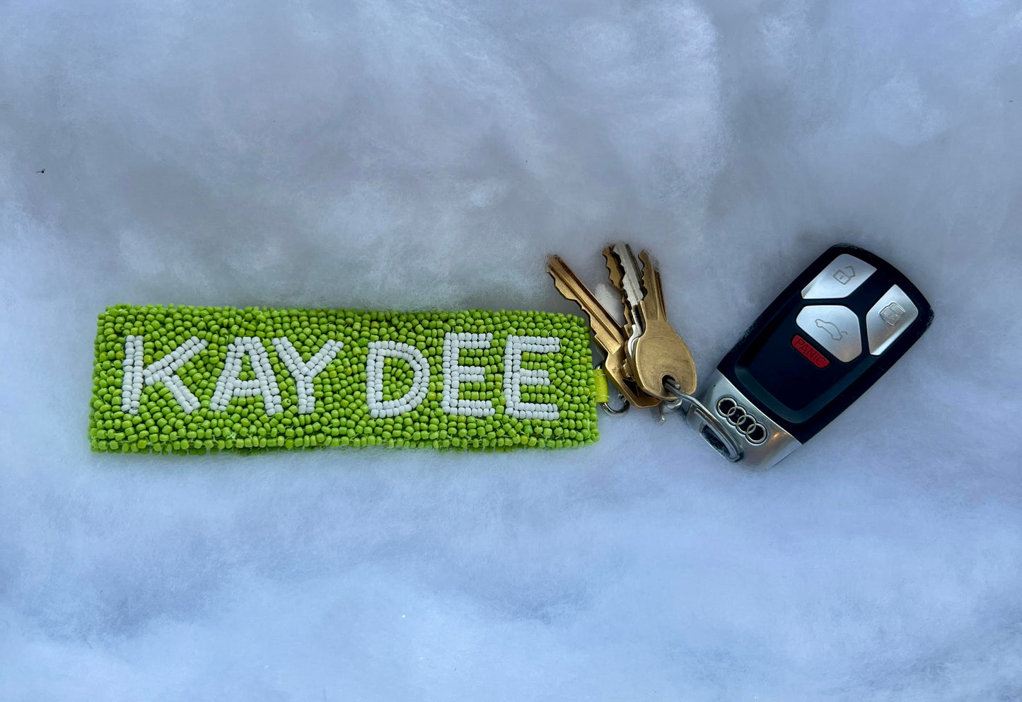 Greek Beaded Keychain