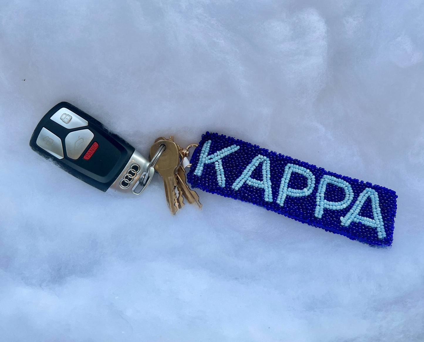 Greek Beaded Keychain